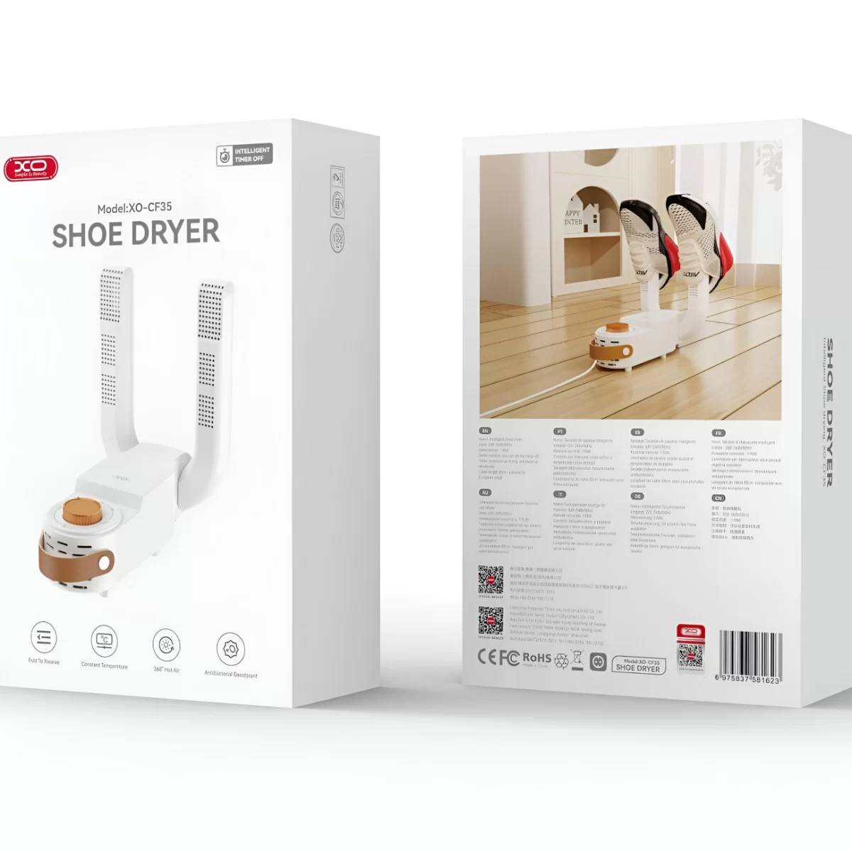 خشک‌ و ضدعفونی کننده دیجیتالی کفش ایکس او CF35 - Image 2